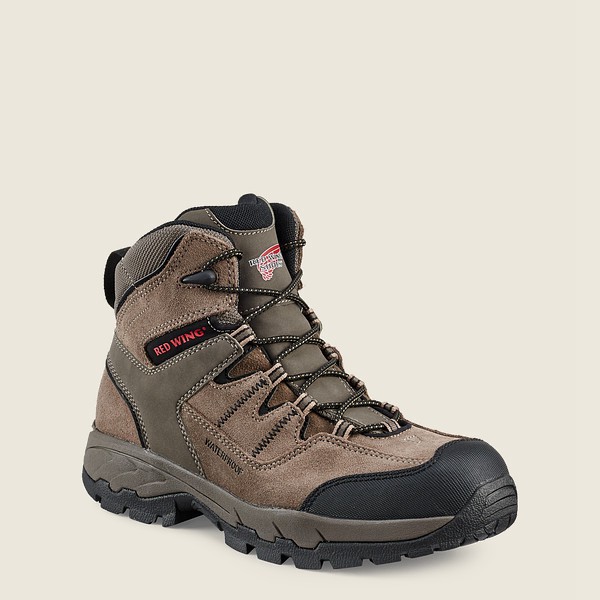 Bottes de Randonnée Red Wing - Truhiker - 6-Inch Waterproof Safety Toe - Grise Marron - Homme 320WKR